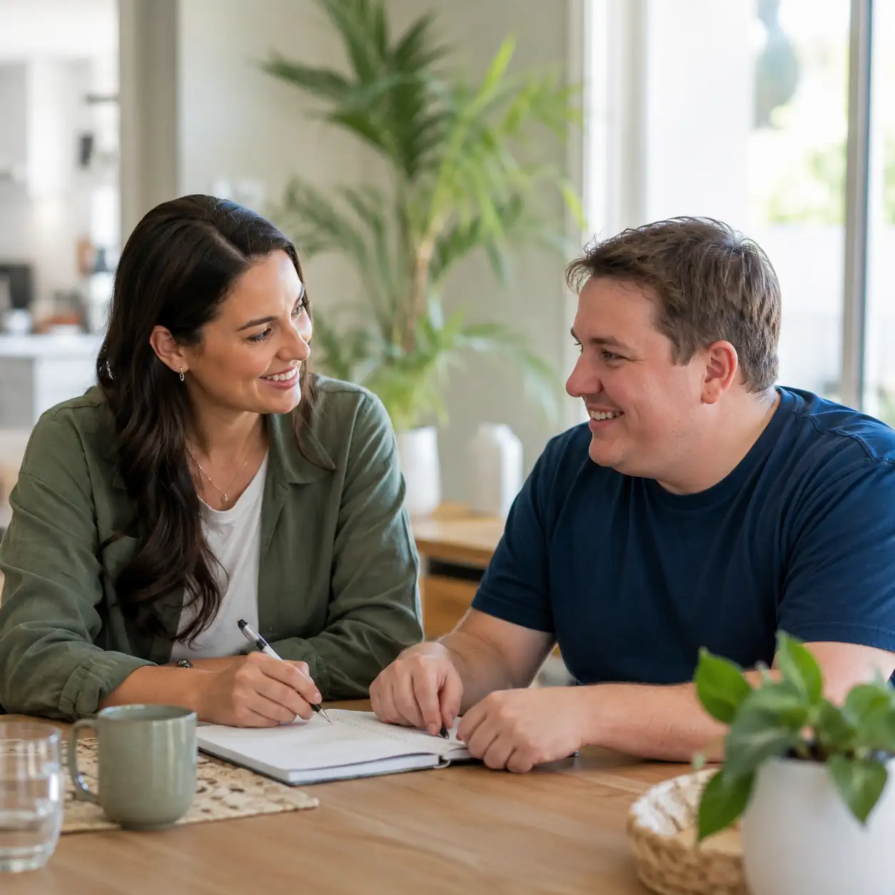 Support worker providing personalised disability support to an NDIS participant in Melbourne