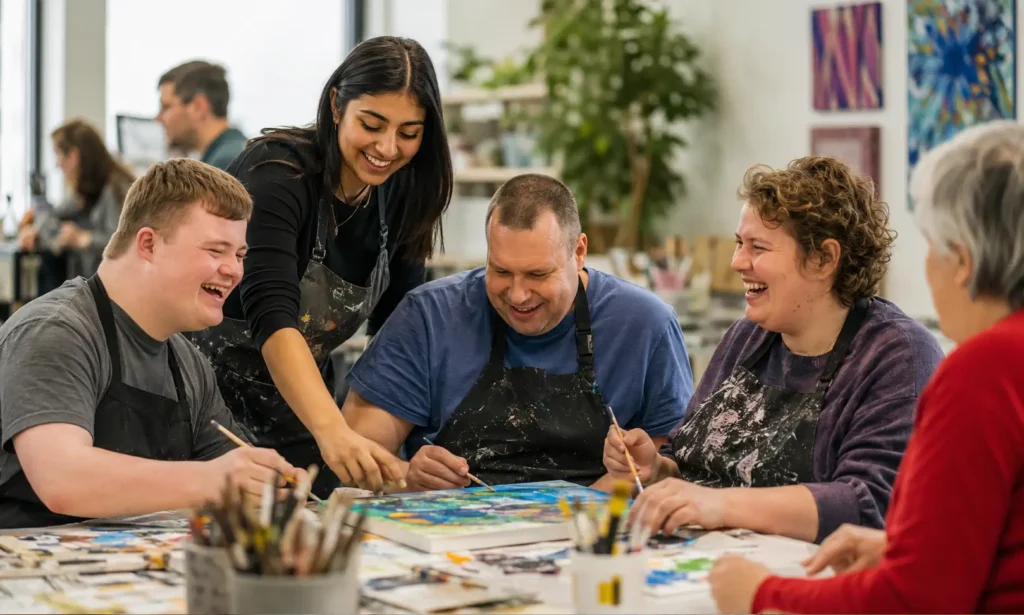 NDIS Disability Group Activities in Melbourne helping participants build friendships, confidence and community connections through creative programs.